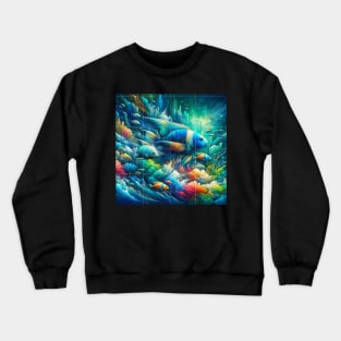 Ocean Odyssey: A Dive into Marine Majesty Crewneck Sweatshirt